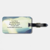 詩篇27:14 Wait on the LORD Bible Verse海 ラゲッジタグ (裏面横)