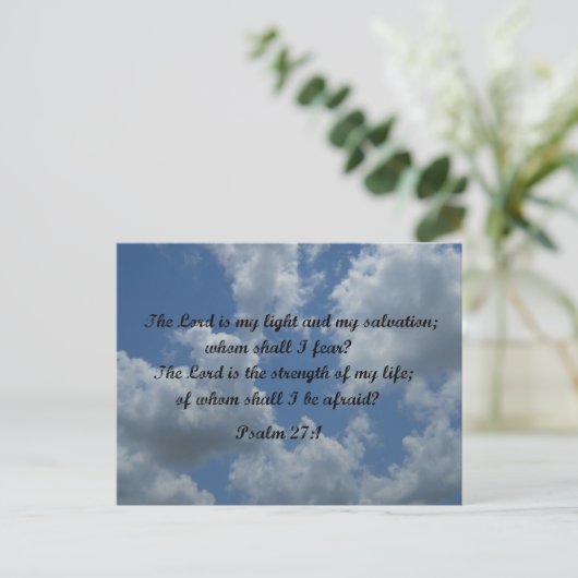 詩篇27:1 ポストカード (スタンド正面)