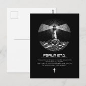 詩篇27:1 聖書の詩 Tシャツ | キリスト教 ポストカード (正面/裏面)