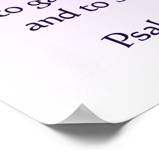 詩篇27:1-4 ポスター (角)