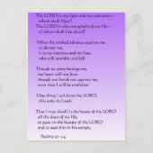 詩篇27:1-4 ポストカード (正面)