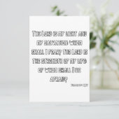 詩篇27:1 KJV聖書の聖なる書物、 経典挨拶 カード (スタンド正面)