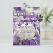 詩篇27:1 KJV聖書聖なる書物、 経典Pic Greeting カード (スタンド正面)