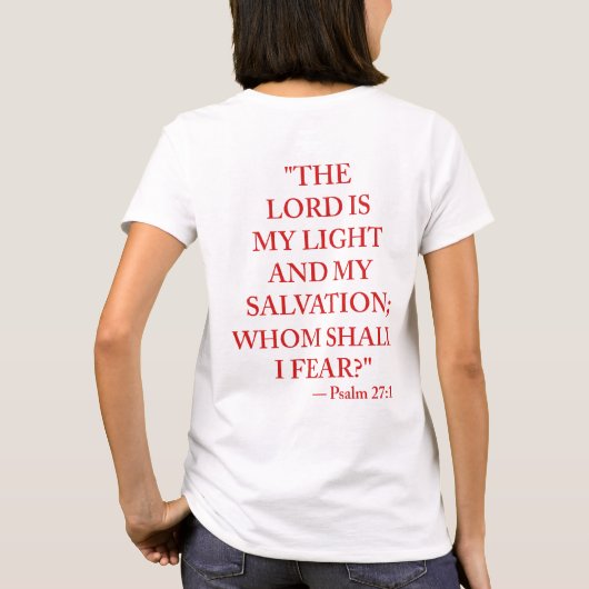 詩篇27:1 Tシャツ (裏面)