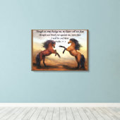 詩篇27:3しかし軍は私を包囲する キャンバスプリント (インサイチュ (ウッドフロア))