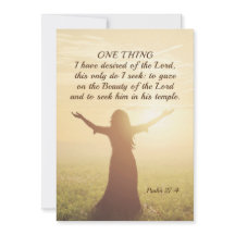 詩篇27:4私が主カードの願い事の一つ