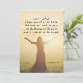 詩篇27:4私が主カードの願い事の一つ (スタンド正面)