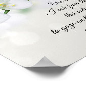 詩篇27:4私は主か頼ら、聖書の一つ ポスター (角)