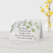 詩篇27:4 主に私が願うのはただひとつだ、聖書 カード (黄色い花)