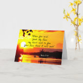 詩篇27:8あなたの顔主わたしは聖書を求める カード (黄色い花)