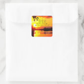 詩篇27:8あなたの顔主わたしは聖書を求める スクエアシール (バッグ)