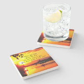 詩篇27:8あなたの顔主わたしは聖書を求める ストーンコースター (横)