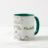 詩篇28:7主なる私の力と盾のカスタム マグカップ (正面右)