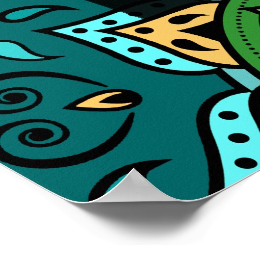 詩篇29:11 ポスター (角)