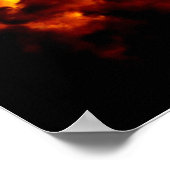 詩篇2:4-5神の怒り聖書の聖句 ポスター (角)