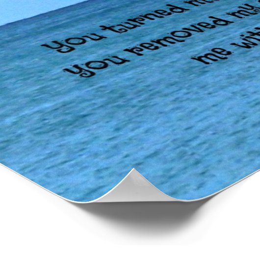 詩篇30:11 ポスター (角)