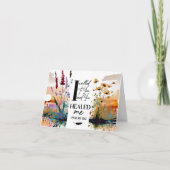 詩篇30:2主よ主よ私にキリスト教の聖書を癒してくれた カード (正面)