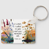 詩篇30:2主よ主よ私にキリスト教の聖書を癒してくれた キーホルダー (正面)