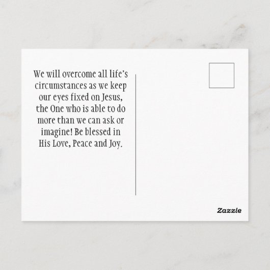 詩篇30:2主よ主よ私にキリスト教の聖書を癒してくれた ポストカード (裏面)