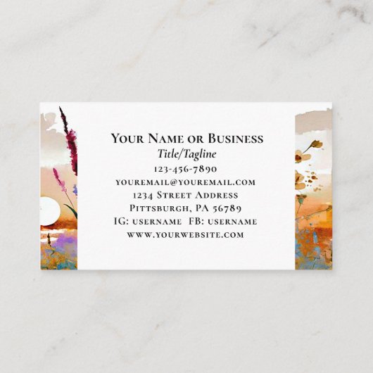 詩篇30:2主よ主よ私にキリスト教の聖書を癒してくれた 名刺 (裏面)