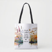 詩篇30 2主よ私はあなたに泣き叫び、あなたは私を癒してくれた トートバッグ (正面)