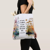 詩篇30 2主よ私はあなたに泣き叫び、あなたは私を癒してくれた トートバッグ (クローズアップ)