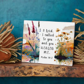 詩篇30 2主よ私はあなたに泣き叫び、あなたは私を癒してくれた フォトプラーク (側面)