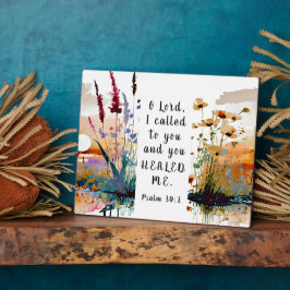 詩篇30 2主よ私はあなたに泣き叫び、あなたは私を癒してくれた フォトプラーク