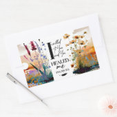 詩篇30:2主よ私を癒してくれたキリスト教の聖書 長方形シール (封筒)