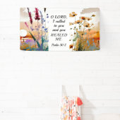 詩篇30:2 主よ、私はあなたに叫び、あなたは私を癒してくださいました 横断幕 (インサイチュ)