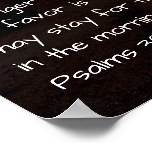 詩篇30:4-5 ポスター (角)