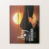 詩篇30:5朝のバイブルの聖句との喜び ジグソーパズル (縦)