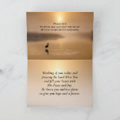 詩篇30:5朝の来聖書節の喜び カード (内部)