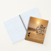 詩篇30:5朝の来聖書節の喜び ノートブック (内部)