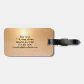 詩篇30:5朝の来聖書節の喜び ラゲッジタグ (裏面横)