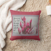 詩篇31章24節のフローラ クッション (ブランケット)