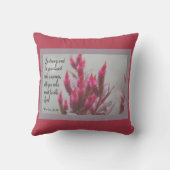 詩篇31章24節のフローラ クッション (裏面)