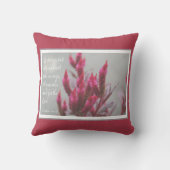 詩篇31章24節のフローラ クッション (裏面)