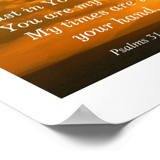 詩篇31:14-15 ポスター (角)