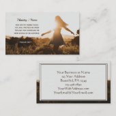 詩篇32:7あなた方は私の隠れ場所である聖書の聖句 名刺 (正面/裏面)