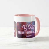 詩篇32:7 「あなたは私の隠れ家だ」マグカップ マグカップ (正面右)