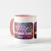 詩篇32:7 「あなたは私の隠れ家だ」マグカップ マグカップ (正面左)