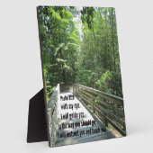 詩篇32:8わたしはあなたとあなた教えに指示する… フォトプラーク (側面)