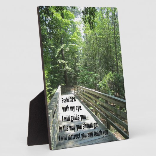 詩篇32:8わたしはあなたとあなた教えに指示する… フォトプラーク (側面)