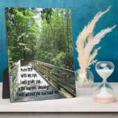 詩篇32:8わたしはあなたとあなた教えに指示する… フォトプラーク (側面)