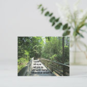 詩篇32:8わたしはあなたとあなた教えに指示する… ポストカード (スタンド正面)