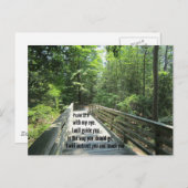 詩篇32:8わたしはあなたとあなた教えに指示する… ポストカード (正面/裏面)