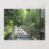 詩篇32:8わたしはあなたとあなた教えに指示する… ポストカード (正面)