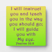 詩篇32:8 フォトプラーク (正面)