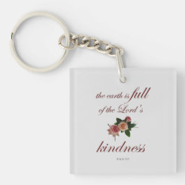 詩篇33世は主の親切に満ちている キーホルダー